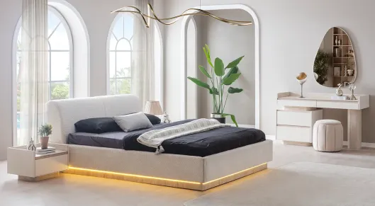 Product img 2, Flora Köşe Dolaplı Modern Yatak Odası Takımı